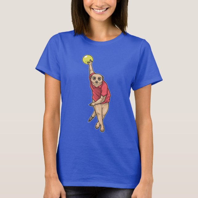 Meerkat Bowling Bowling ball T Shirt (Framsida)