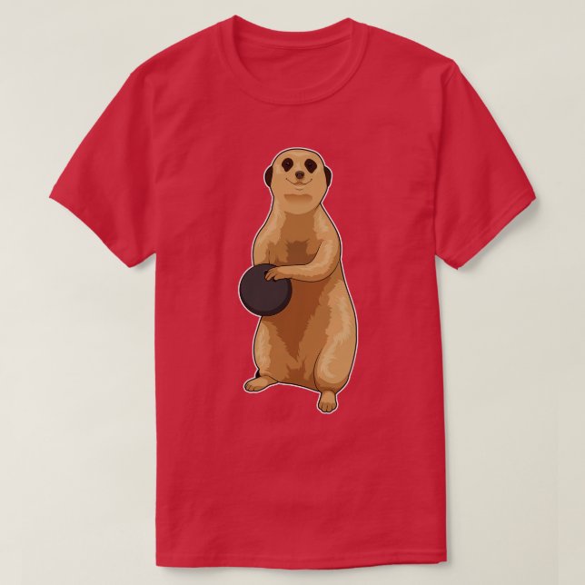 Meerkat Bowling Bowling ball T Shirt (Design framsida)