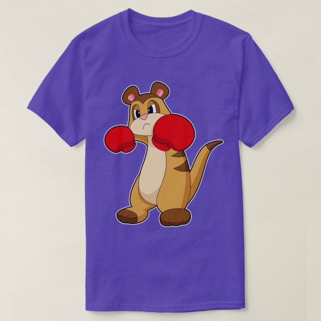 Meerkat Boxer Boxing handskar 2 T Shirt (Design framsida)