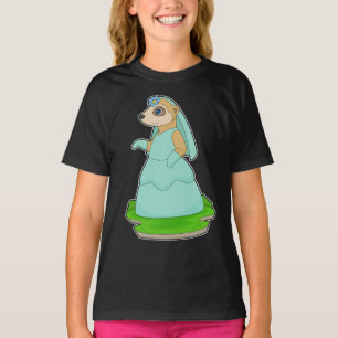 Meerkat Brudslöja Bröllop T Shirt