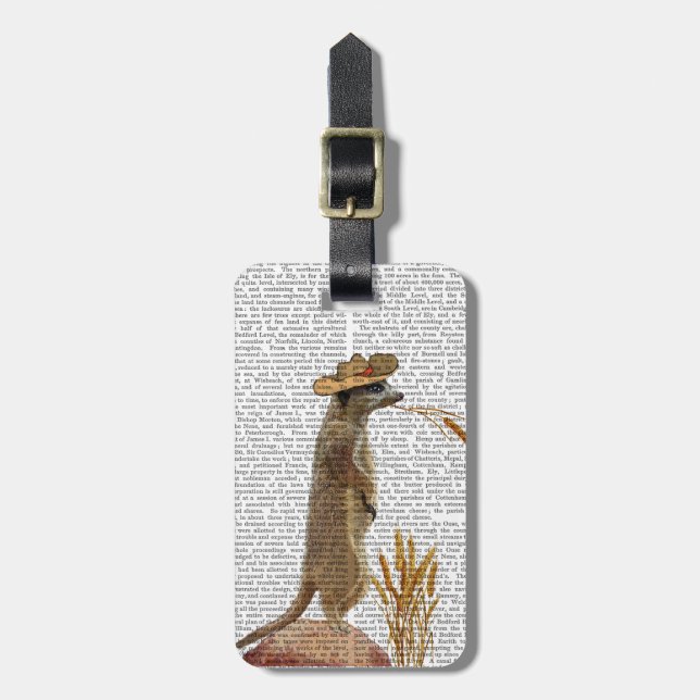 Meerkat Cowboy Bagagebricka (Vertikal Framsida)