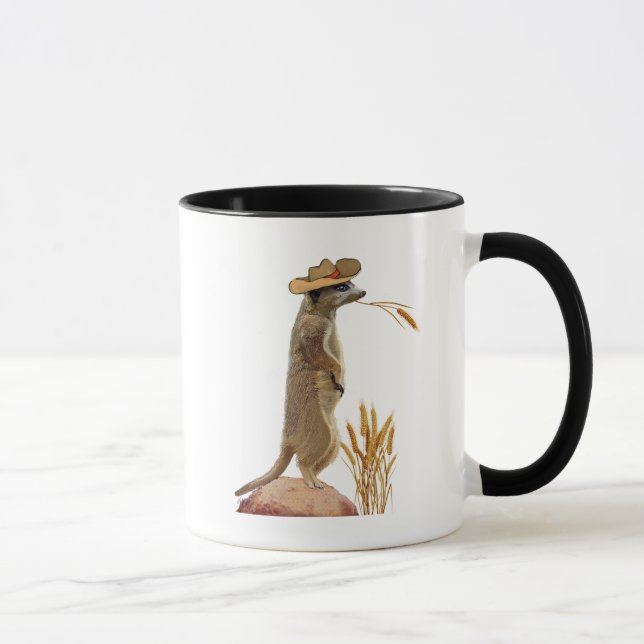 Meerkat Cowboy Mugg (Höger)