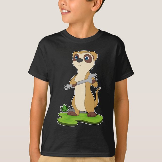 Meerkat Crateur Wrench T Shirt (Framsida)