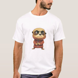 Meerkat Cute Aduly Humous Illustration T Shirt
