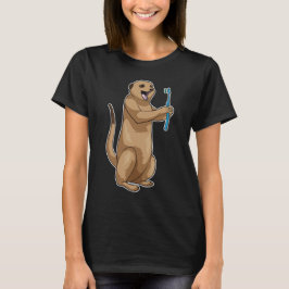 Meerkat Dentist Toothbrush T Shirt