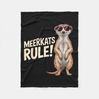 Meerkat Design For Men Women Kids Zoo Keeper Safar Fleecefilt