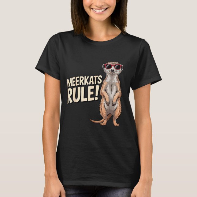 Meerkat Design For Men Women Kids Zoo Keeper Safar T Shirt (Framsida)