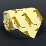 Meerkat Design Slips<br><div class="desc">Denna meerkats designslips, som också kallas slips eller lång slips, är ett biet av tyg som slits runt nacke, vanligtvis under en skjortkrage, och som är bundet i en knut på framsidan. Det är en dekorativ eller symbolisk post av formella halsdukar eller kontorsattityder, som ofta är nedtryckta i bröstet. Du...</div>