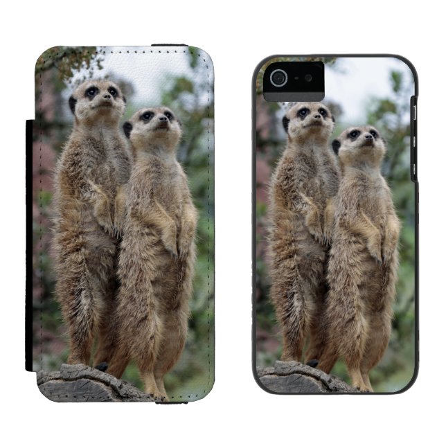 Meerkat-Dreamteam Incipio iPhone Wallet Skal (Sida vid Sida)