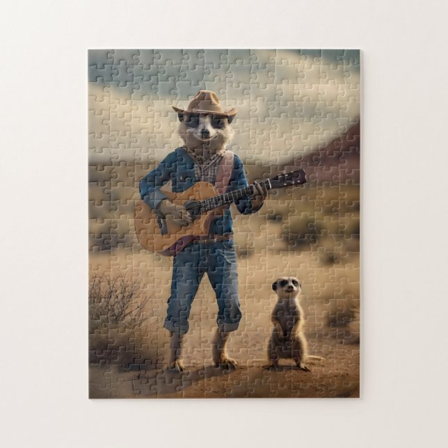 Meerkat Duet: Strumming Together in Harmony, Pussel (Vertikal)
