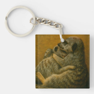 Meerkat Embrace - Heartfilt Wildlife Art-utskrift