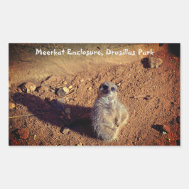 Meerkat Enclosure, Drusillas Park Sticker Rektangulärt Klistermärke
