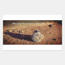 Meerkat Enclosure, Drusillas Park Sticker Rektangulärt Klistermärke