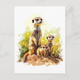 Meerkat Family på Lookout Helg Vykort