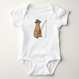 Meerkat Fishing Fisher Fishing Rod T Shirt