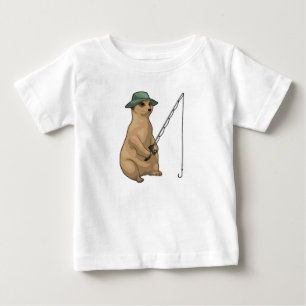 Meerkat Fishing Fisher Fishing Rod T Shirt