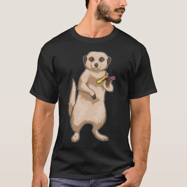 Meerkat Fisk Tempura T Shirt (Framsida)