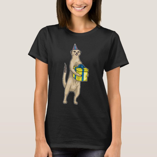 Meerkat Födelsedagsfest hat T Shirt (Framsida)