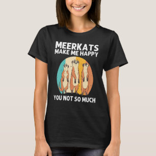 Meerkat För manar Women Retro Wildlife Zoo Animal T Shirt