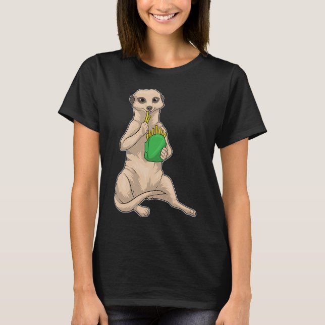 Meerkat Fransk fries T Shirt (Framsida)