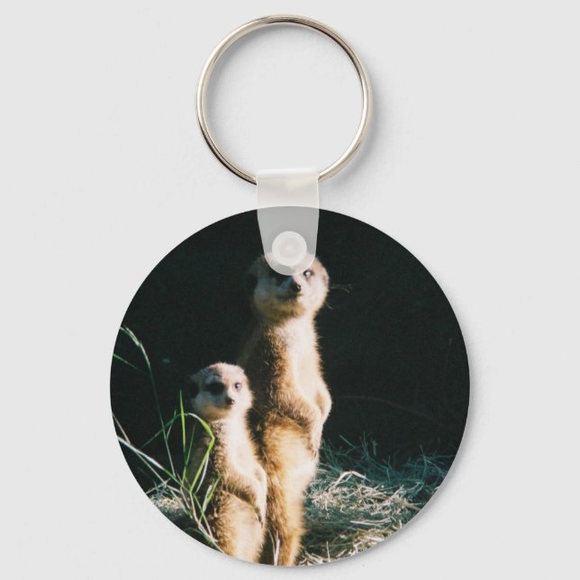 Meerkat Friends Keychain Nyckelring (Framsida)
