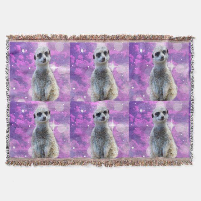 Meerkat,_Glitter_Boll,_Throw_Blanket Filt (Framsidan)
