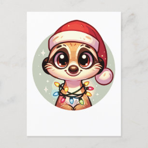 Meerkat God jul Winter Animals Meerkats Helg Vykort