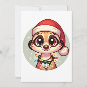 Meerkat God jul Winter Animals Meerkats Julkort