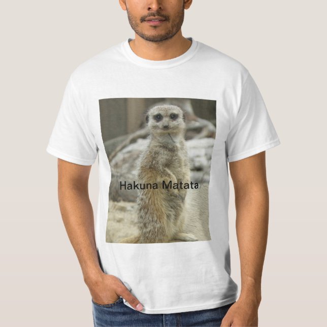 Meerkat Hakuna Matata T-shirt (Framsida)