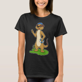 Meerkat Handball-spelarhandboll T Shirt