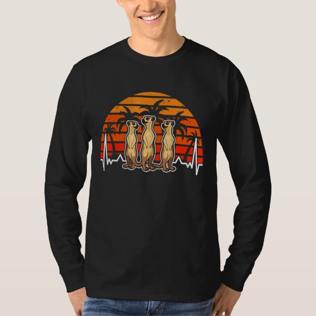 Meerkat Heartslag T Shirt (Framsida)