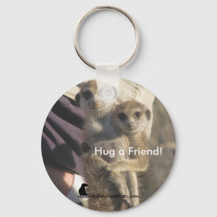 Meerkat Hug a Friend - Keychain Nyckelring