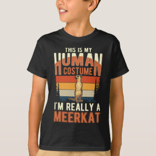 Meerkat Human Costume Halloween Meerkat T Shirt