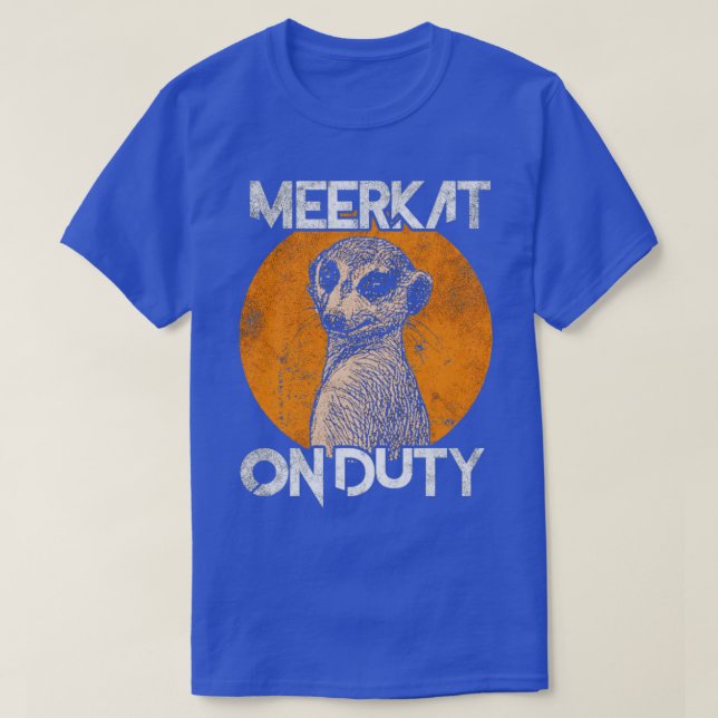 Meerkat i tjänst t shirt (Design framsida)
