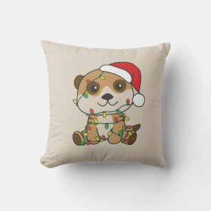 Meerkat jul Winter Animals Helgdag Meerkats Kudde