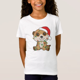 Meerkat jul Winter Animals Helgdag Meerkats T Shirt