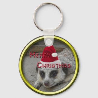 Meerkat Julafton Keychain Nyckelring