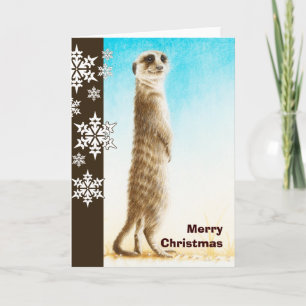 Meerkat julkort helgkort