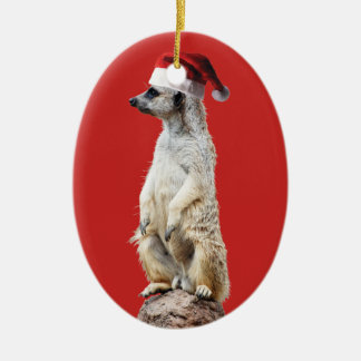 Meerkat Jultomten Julgransprydnad Keramik
