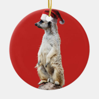 Meerkat Jultomten Julgransprydnad Keramik