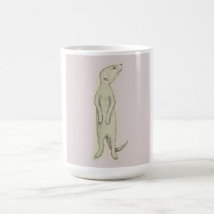 Meerkat, kaffe mugg, te, latte, hem, kök kaffemugg