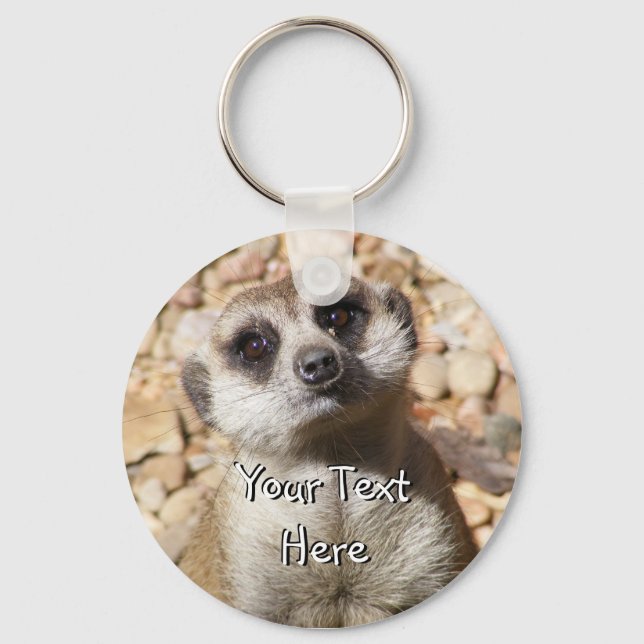 Meerkat Keychain Nyckelring (Framsida)
