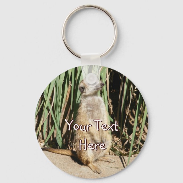 Meerkat Keychain Nyckelring (Framsida)