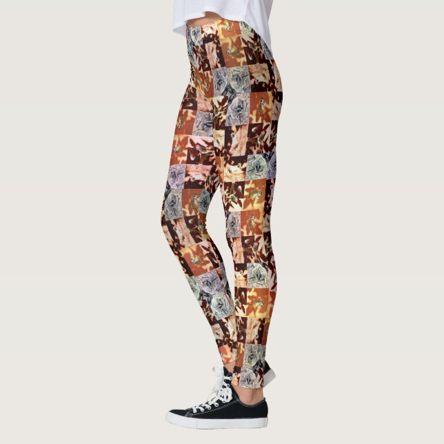 Meerkat Kor Weave Mönster Leggings (Vänster)