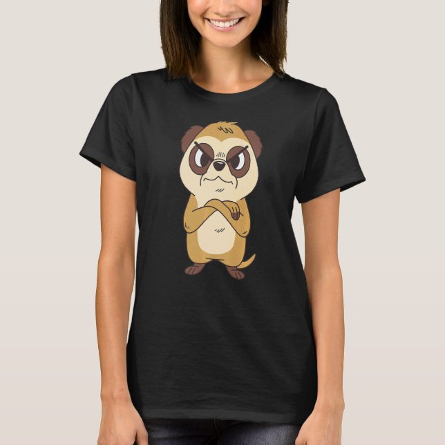 Meerkat Manguster T Shirt (Framsida)