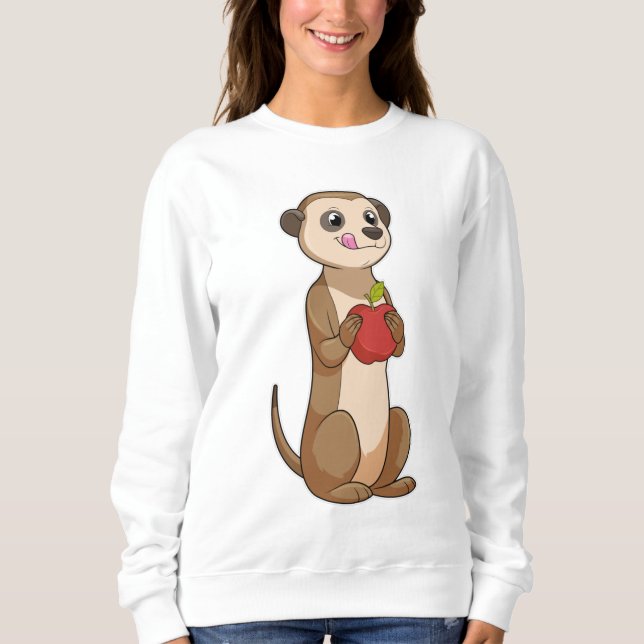 Meerkat med Apple T Shirt (Framsida)