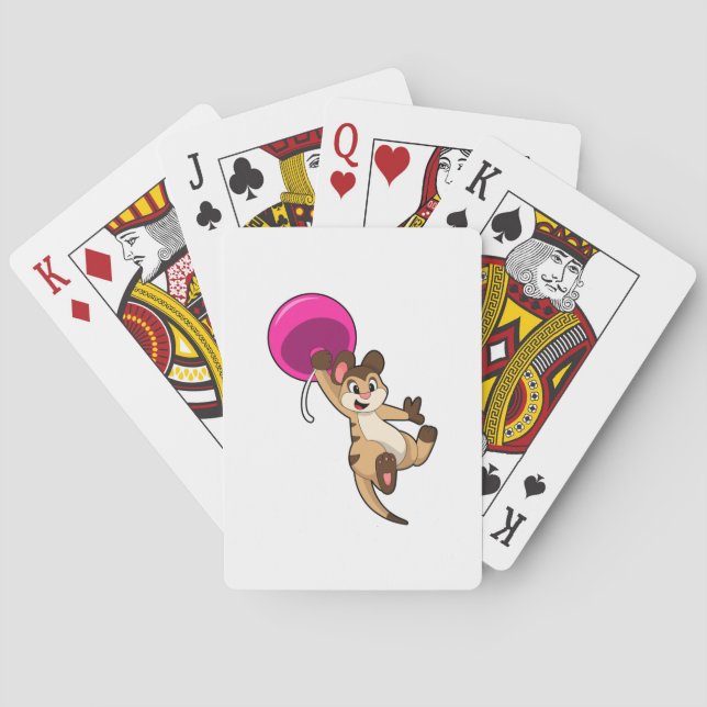 Meerkat med Balloon Casinokort (Baksidan)