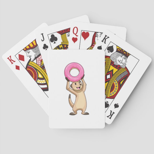 Meerkat med Donut Casinokort (Baksidan)
