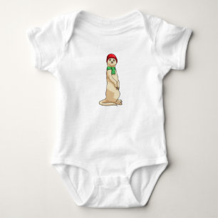 Meerkat med Hat och Scarf T Shirt