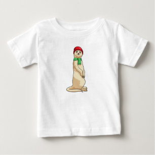 Meerkat med Hat och Scarf T Shirt
